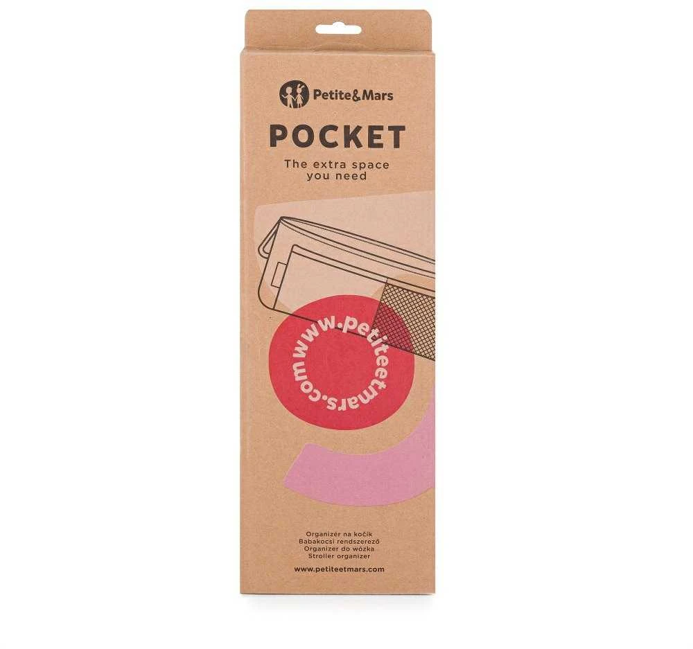Petite&Mars Pocket – patogus vežimėlio laikiklis | Absoliuti juoda