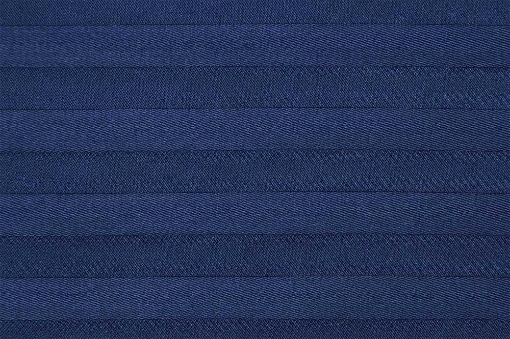 Multitex Patalynė adamaszkowa 160x200 tamsiai mėlyna 47 jednobarwna 1cm paski Matex