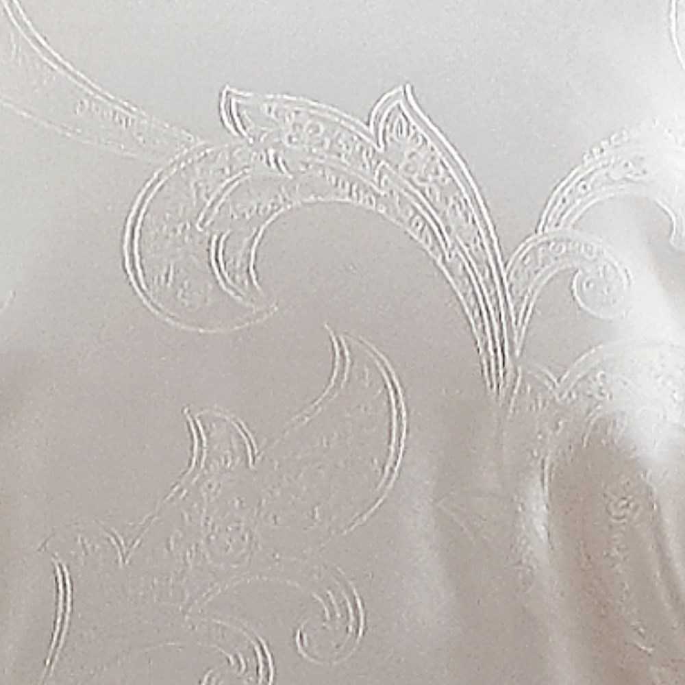 Satininis siuvinėtas patalynės komplektas, 220x200 cm baltas antklodės užvalkalas su pagalvių užvalkalais, prabangus medvilnės satino pynimas, 5 dalių patalynė, miegamojo tekstilė