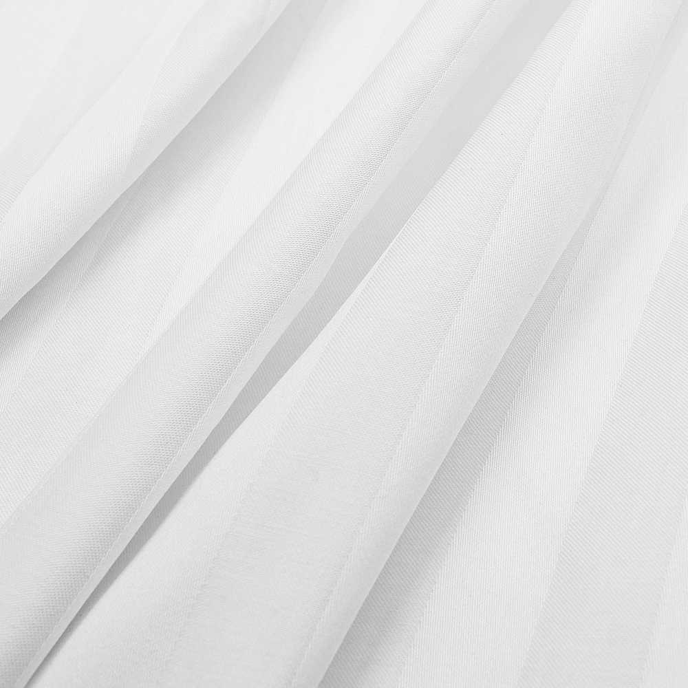 Bambuko ir medvilnės satino juostuotas patalynės komplektas, 140x200 cm antklodės užvalkalas su pagalvėmis, termoreguliacinis antibakterinis audinis, prabangus miegamojo dekoras, minkšta patalynė
