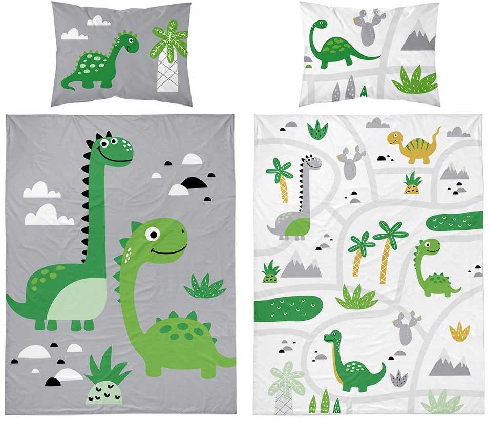 Patalynė Detexpol 2 vnt. 100x135cm 5135B DINO žalia
