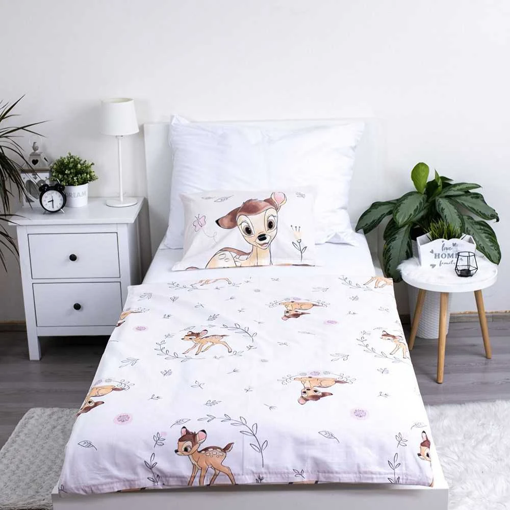 Patalynė bawełniana 100x135 Bambi sarenka smėlio sp. do łóżeczka 4768 poszewka 40x60 JF24