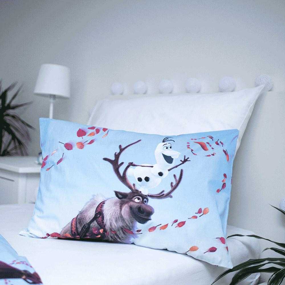 Patalynė bawełniana 100x135 Frozen Anna Elsa Kraina Lodu poszewka 40x60 dziecięca do łóżeczka