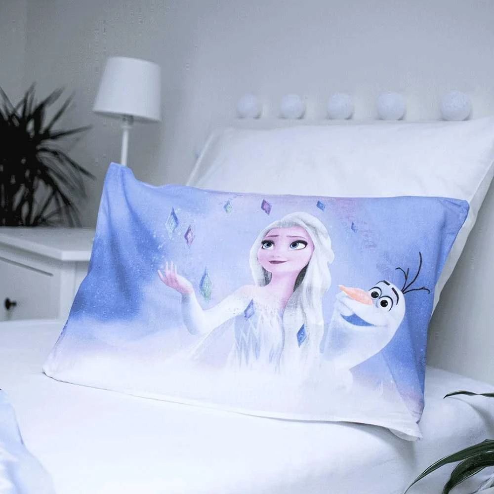 Patalynė bawełniana 100x135 Frozen Kraina Lodu 0745 Anna Elsa do łóżeczka poszewka 40x60