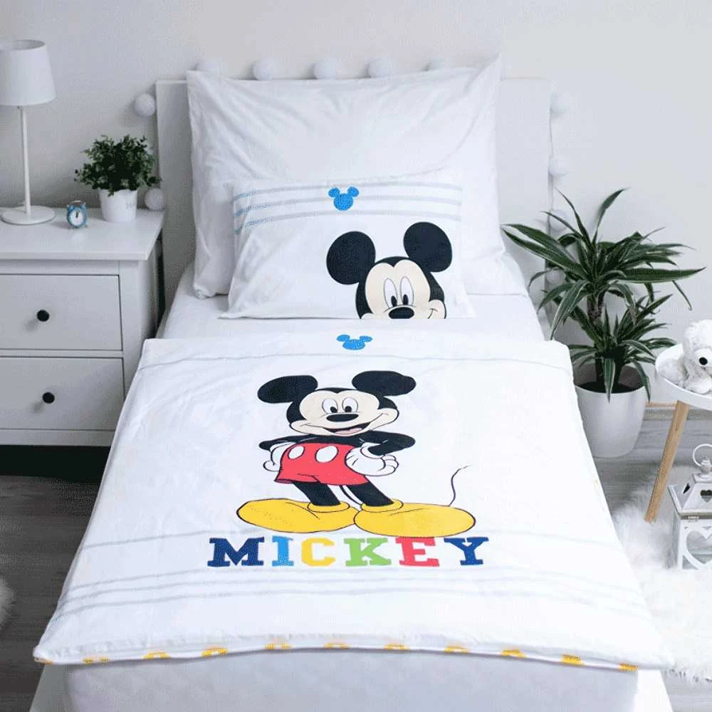 Patalynė bawełniana 100x135 Myszka Miki Mickey Mouse 0714 do łóżeczka poszewka 40x60