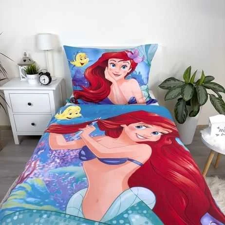 Patalynė bawełniana 140x200 Arielka 2680 Princess Księżniczka poszewka 70x90