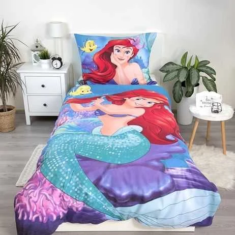 Patalynė bawełniana 140x200 Arielka 2680 Princess Księżniczka poszewka 70x90
