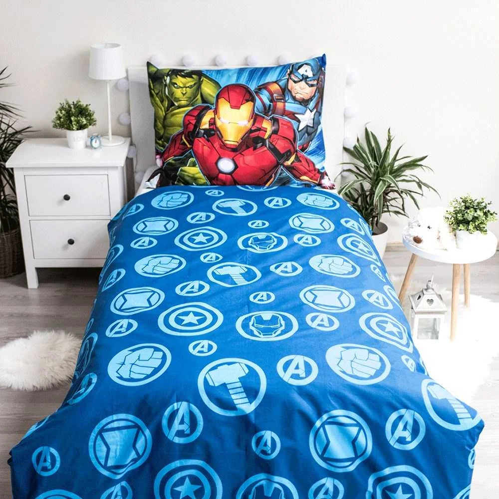 Patalynė bawełniana 140x200 Avengers 8636 poszewka 70x90