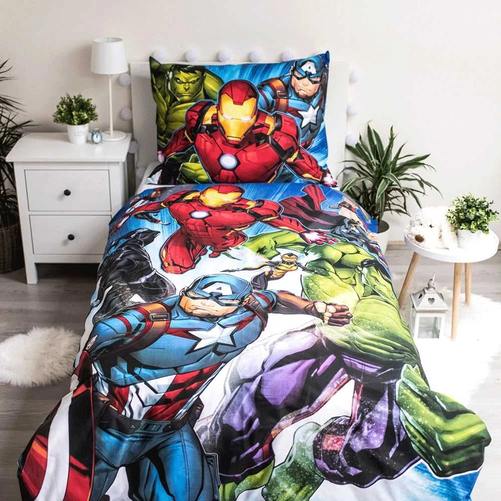 Patalynė bawełniana 140x200 Avengers 8636 poszewka 70x90