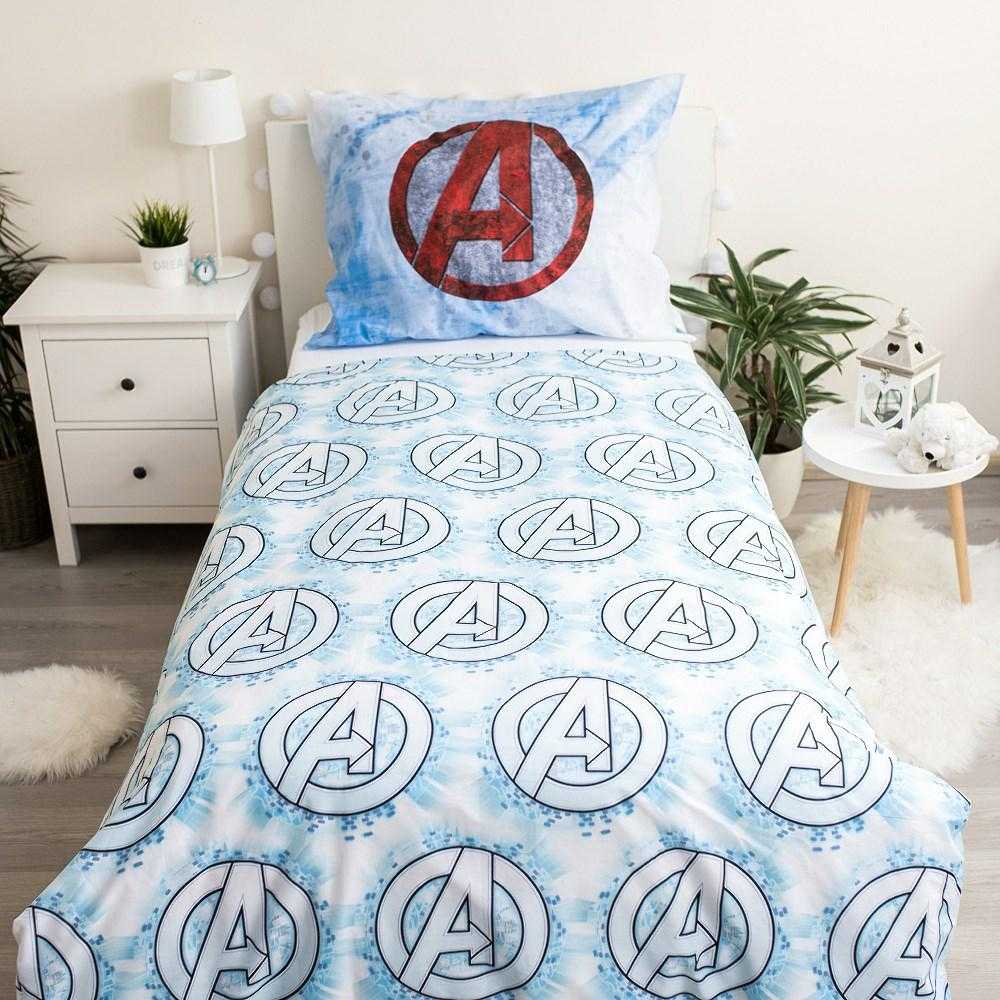 Patalynė bawełniana 140x200 Avengers Heroes Kapitan Ameryka poszewka 70x90