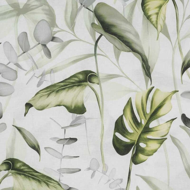Patalynės komplektas Eurofirany Patalynė bawełniana 140x200 Ellen liście žalia BAW25