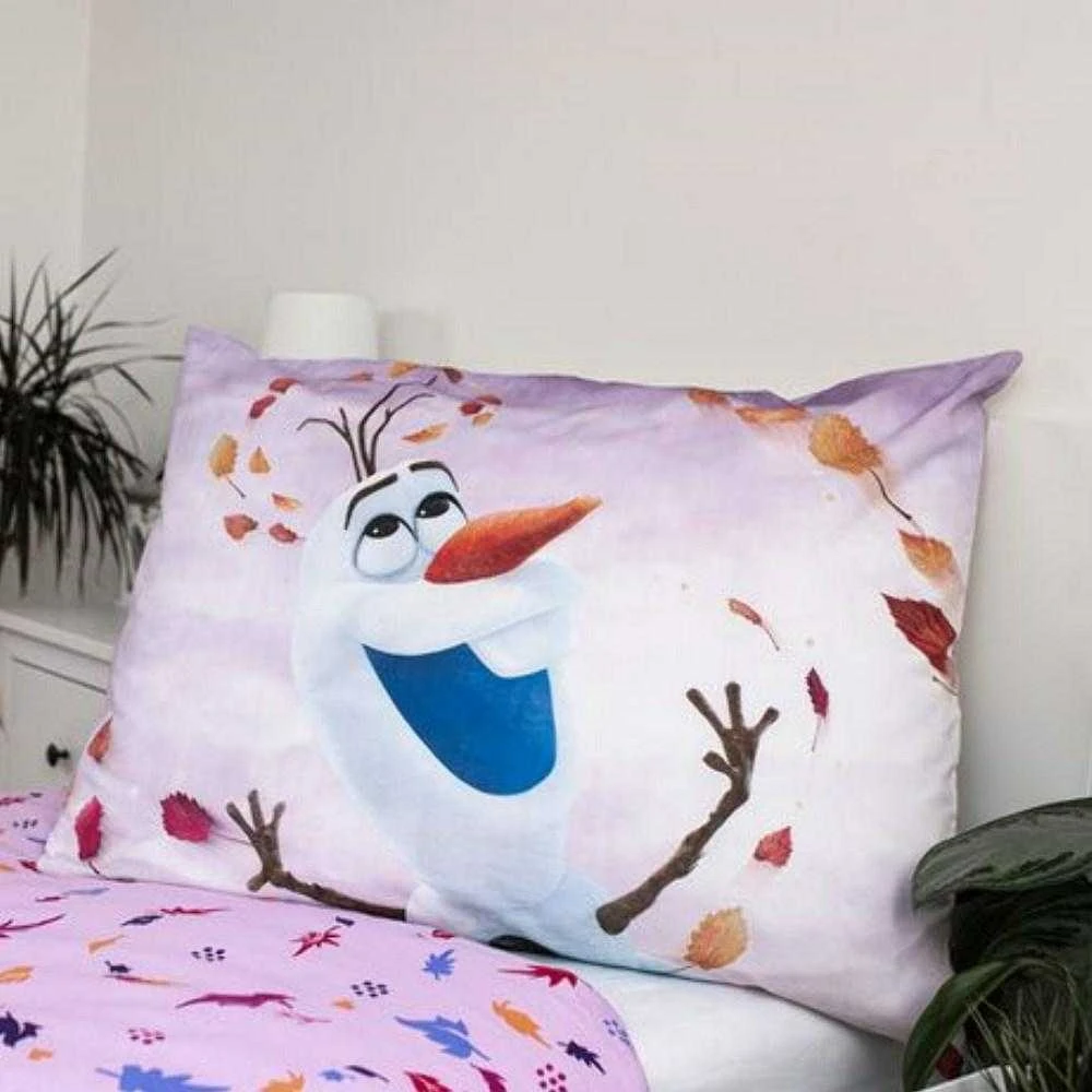 Patalynė bawełniana 140x200 Frozen Kraina Lodu rožinė poszewka 70x90 JF24