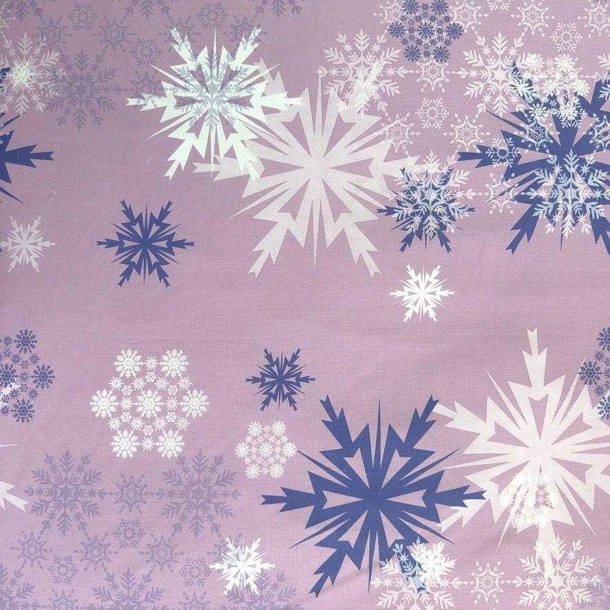 Patalynės komplektas Patalynė bawełniana 140x200 Frozen violetinė poszewka 70x90 Kids25