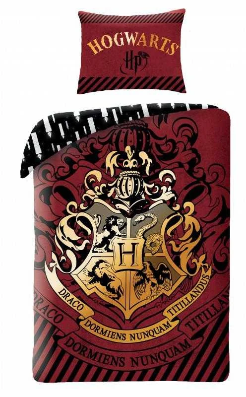 MCU Patalynė bawełniana 140x200 Harry Potter bordinė HP-8087BL poszewka 70x90 Halantex