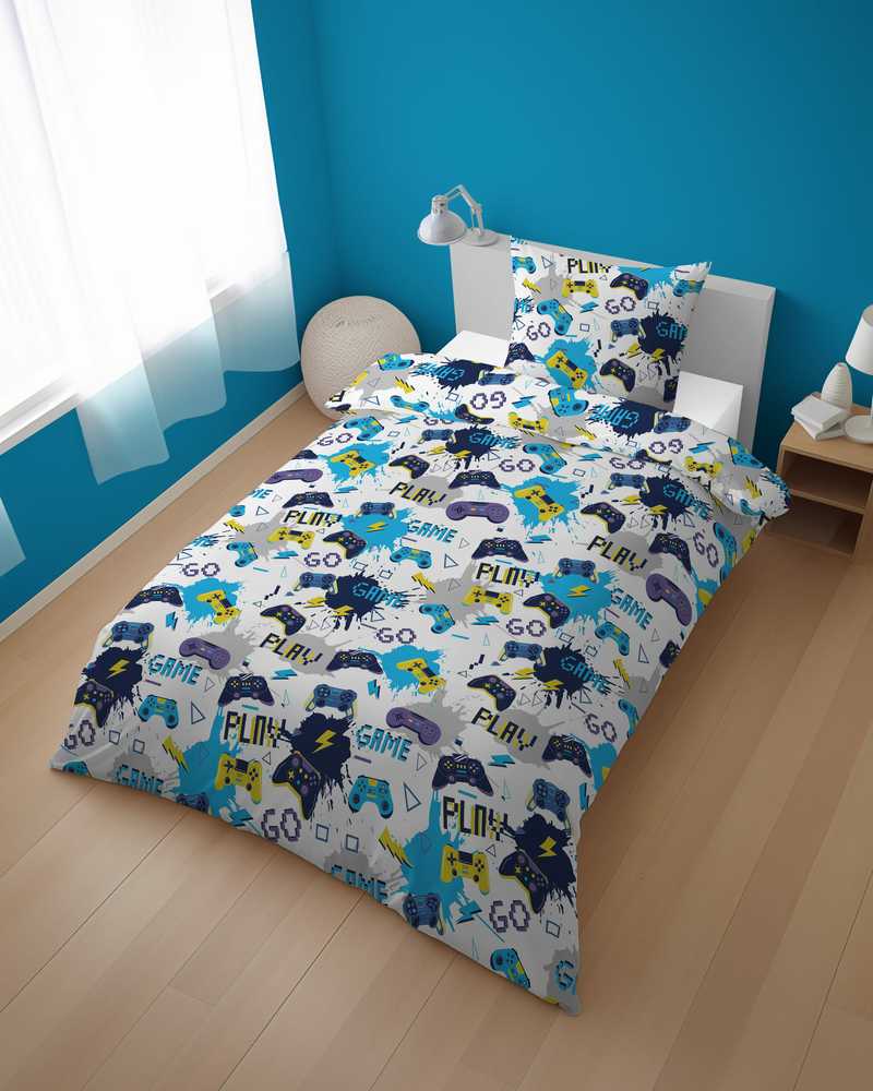 Detexpol Vaikiška patalynė 140x200 Gamer Pad skirta XOXO Dreams žaidimų gerbėjui