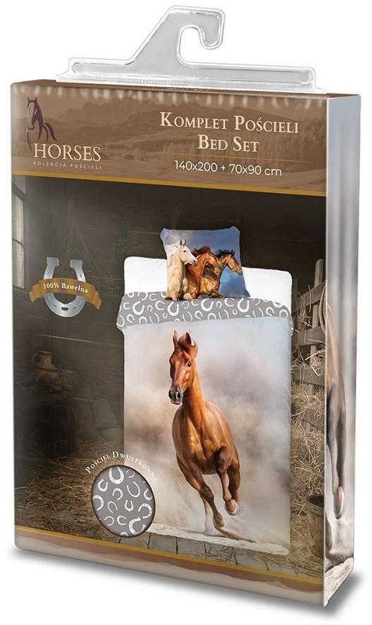 Faro YOUTH BEDDING HORSES BAY HORSE 140X200CM + PILLOW 70X90CM