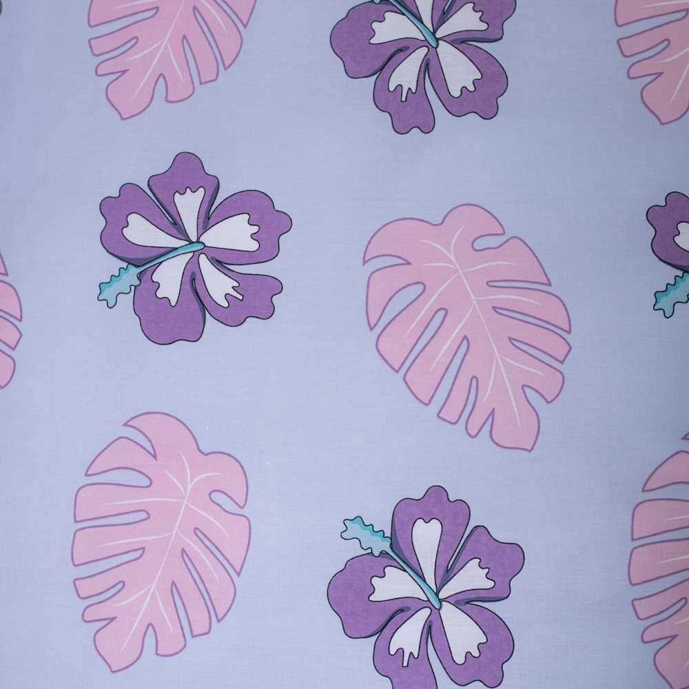 Patalynė bawełniana 140x200 Lilo and Stitch Cute šviesiai violetinė poszewka 70x90 JF 02