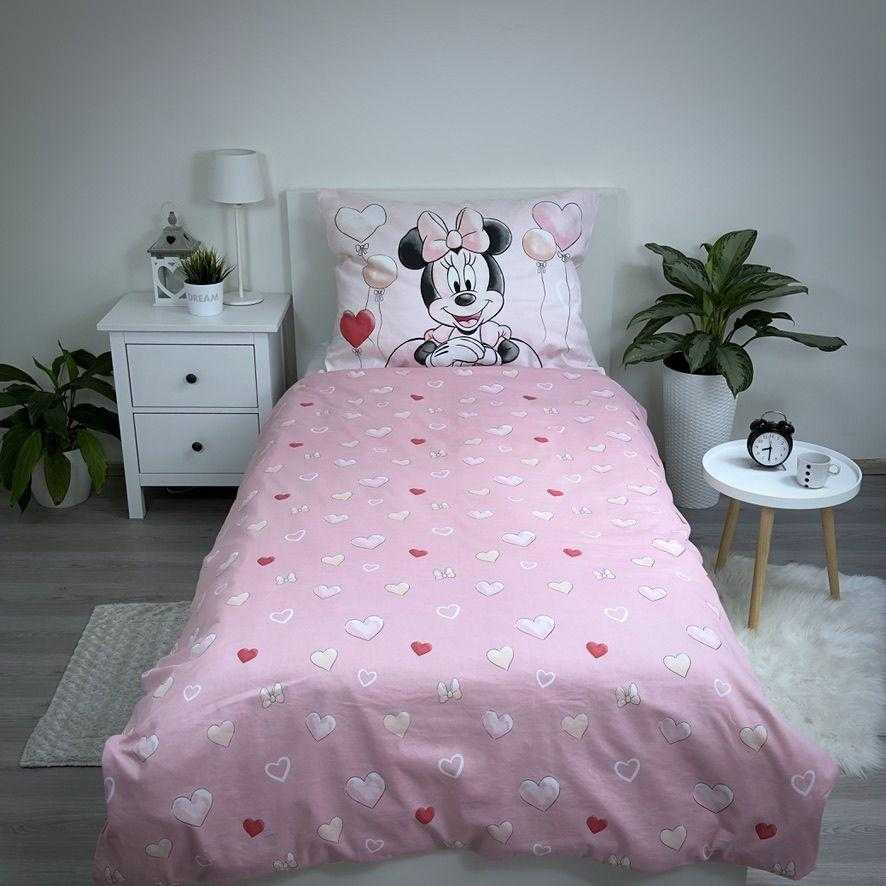 Patalynė bawełniana 140x200 Minnie Balloon 02 poszewka 70x90