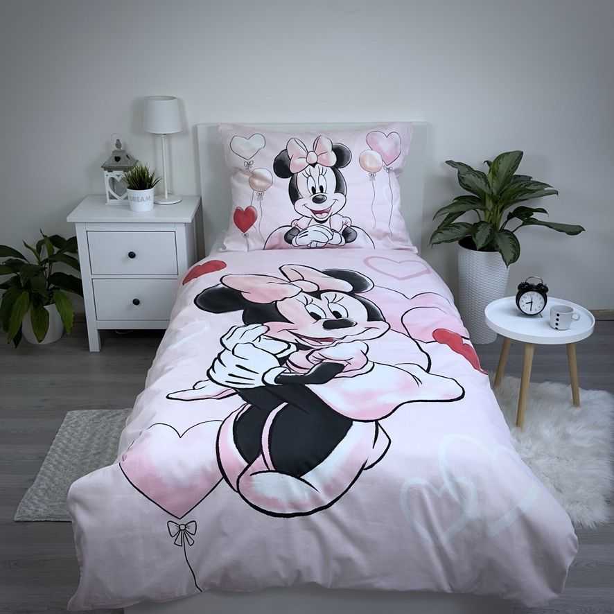 Patalynė bawełniana 140x200 Minnie Balloon 02 poszewka 70x90