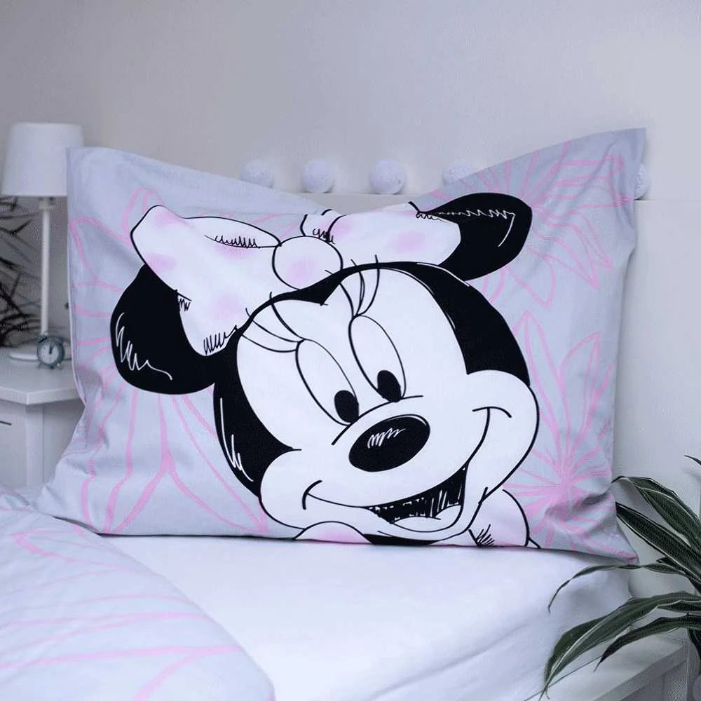 Patalynė bawełniana 140x200 Myszka Mini 1575 Minnie Mouse poszewka 70x90 JF 02