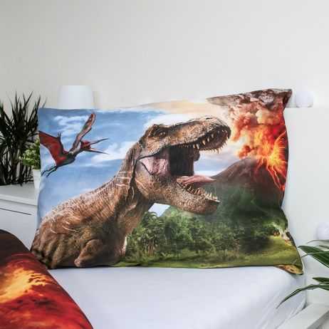 Patalynė bawełniana 140x200 Park Jurajski dinozaur wulkan 6762 Jurassic Park poszewka 70x90