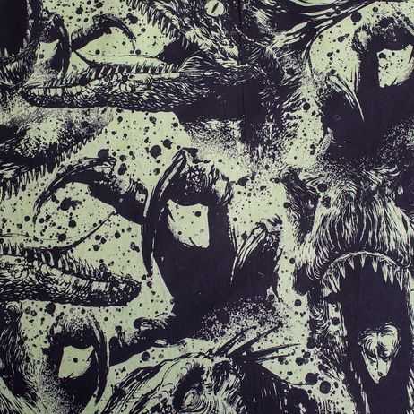Patalynė bawełniana 140x200 Park Jurajski dinozaur wulkan 6762 Jurassic Park poszewka 70x90