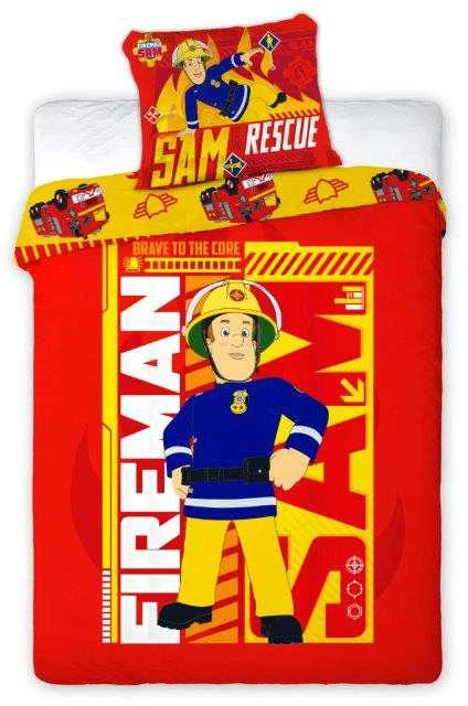 MCU Patalynė bawełniana 140x200 Strażak Sam 8552 Straż Pożarna Fireman raudona 004