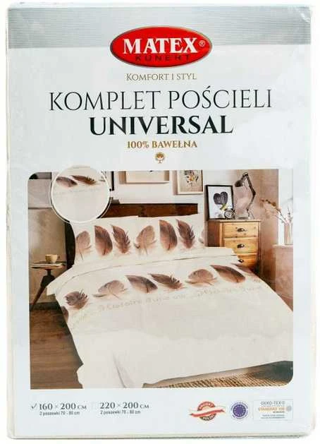 Multitex Patalynė bawełniana 160x200 Pióra smėlio sp. ruda Universal Matex