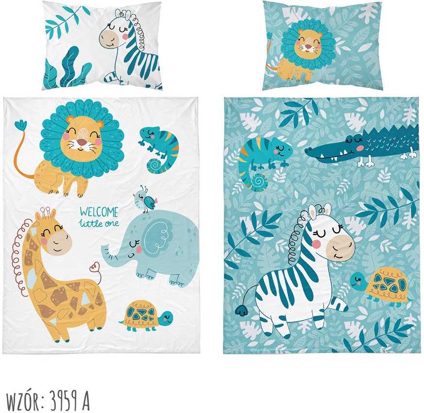 Detexpol LOVOS PATALĖS 90x120 LOKIO RINKINYS DRAMBLIŲ PELĖDŲ EKSKAVATORIUS Vienaragių zoologijos sodas