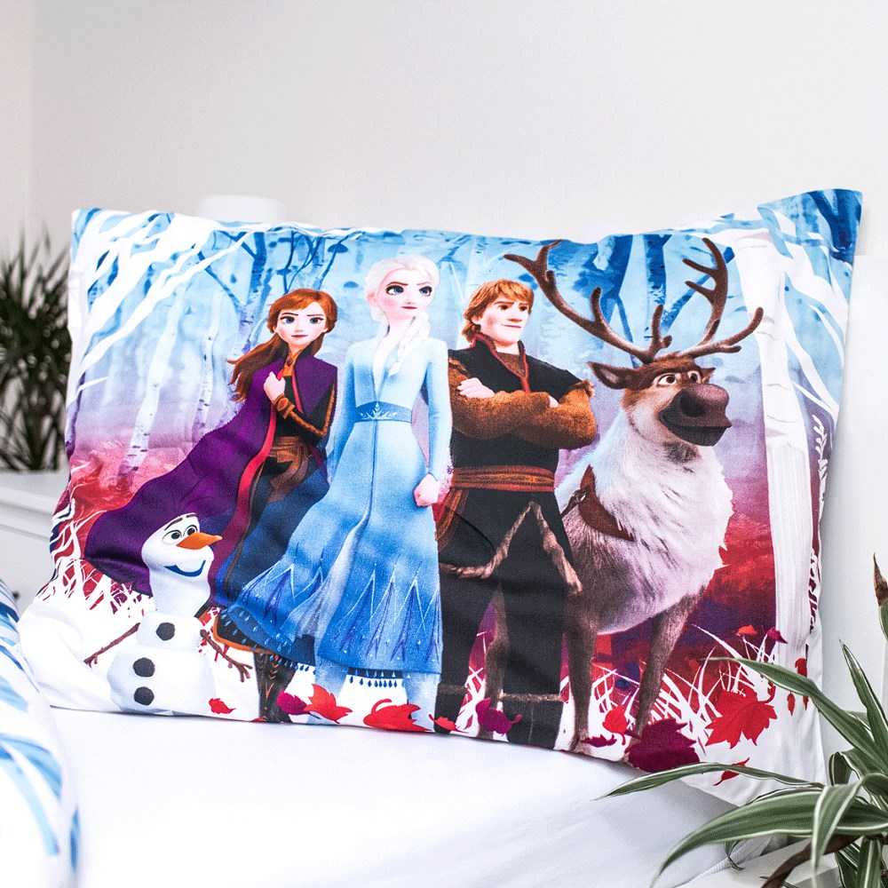 Patalynė dziecięca 140x200 Frozen Kraina Lodu 9473 Anna Elsa poszewka 70x90