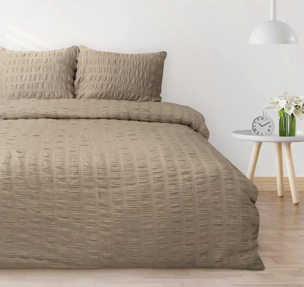 Multitex Patalynė gofrowana 160x200 smėlio sp. ciemna 44 satynowa Matex