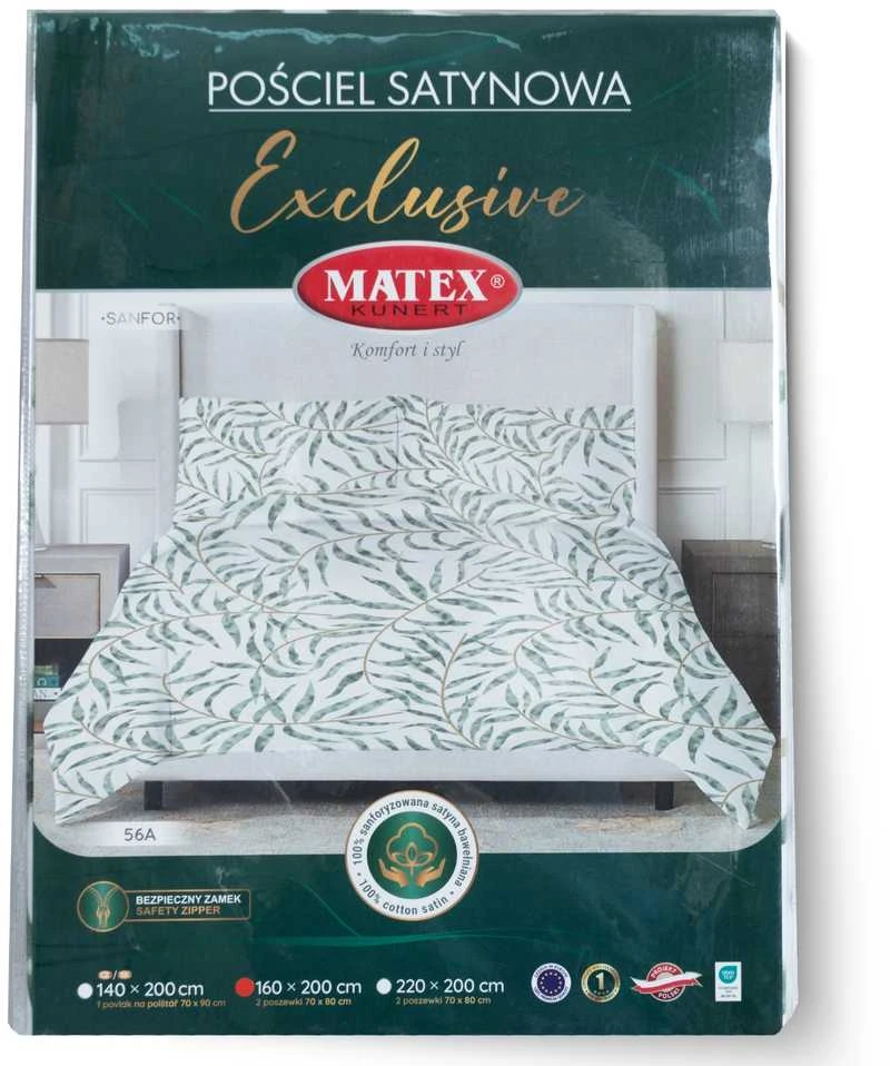 Patalynės komplektas Multitex satino patalynė EXCLUSIVE CZ (140x200-1,70x90-1)