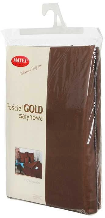 Patalynės komplektas Multitex Patalynė 140 x 200 3 vnt. Satino vienspalvė aukso spalvos 18