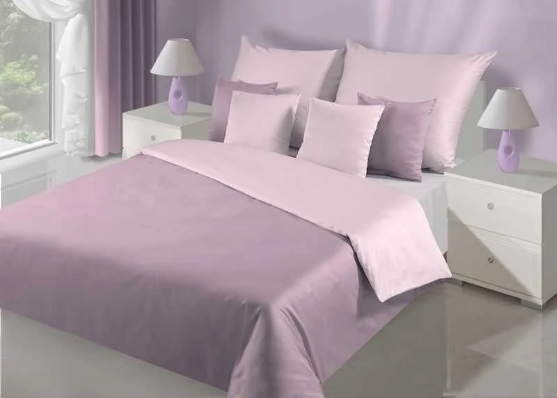 Eurofirany NOVA3 aukštos kokybės medvilninio satino vienspalvės patalynės komplektas, 180 X 200 cm, 2 vnt. 70 X 80cm, spalva: balta