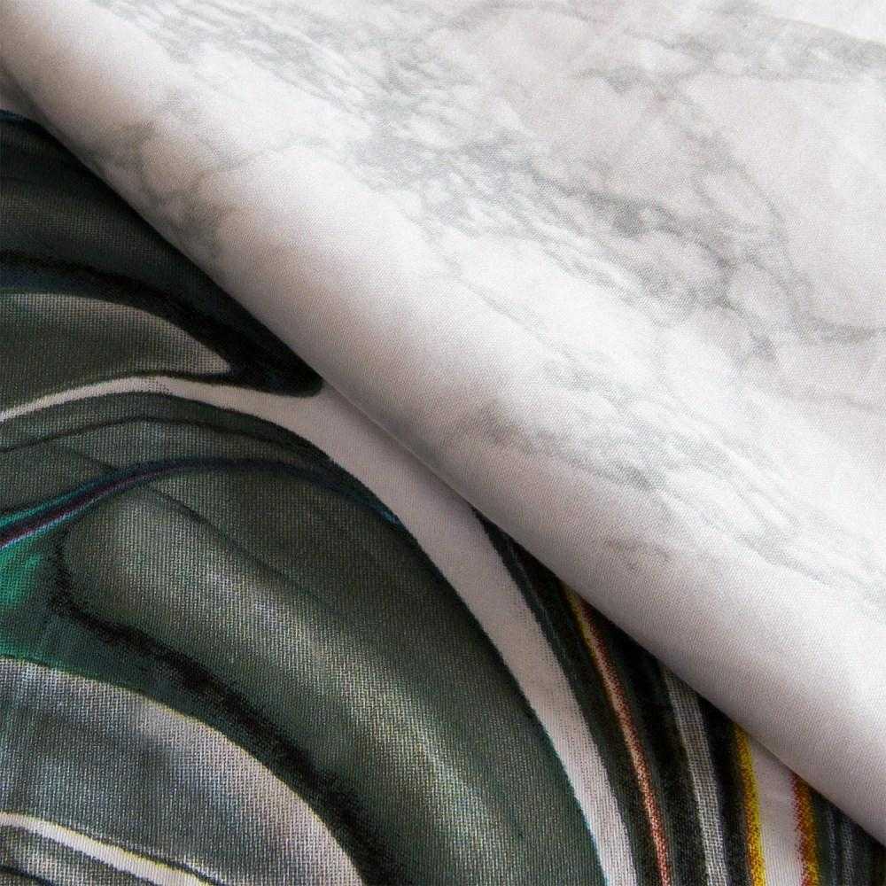 Medvilnės satino patalynės komplektas, 160x200 cm, 2 pagalvių užvalkalai, paslėptas užtrauktukas, OEKO-TEX sertifikatas, gėlių raštas, elegantiška dovanų dėžutė, miegamojo tekstilė