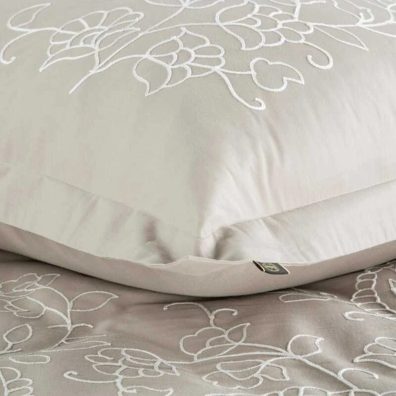 Patalynės komplektas Eurofirany POS/ST/HAFT/10B 220X200 70X80/X2 BEŻ Patalynė Patalynė