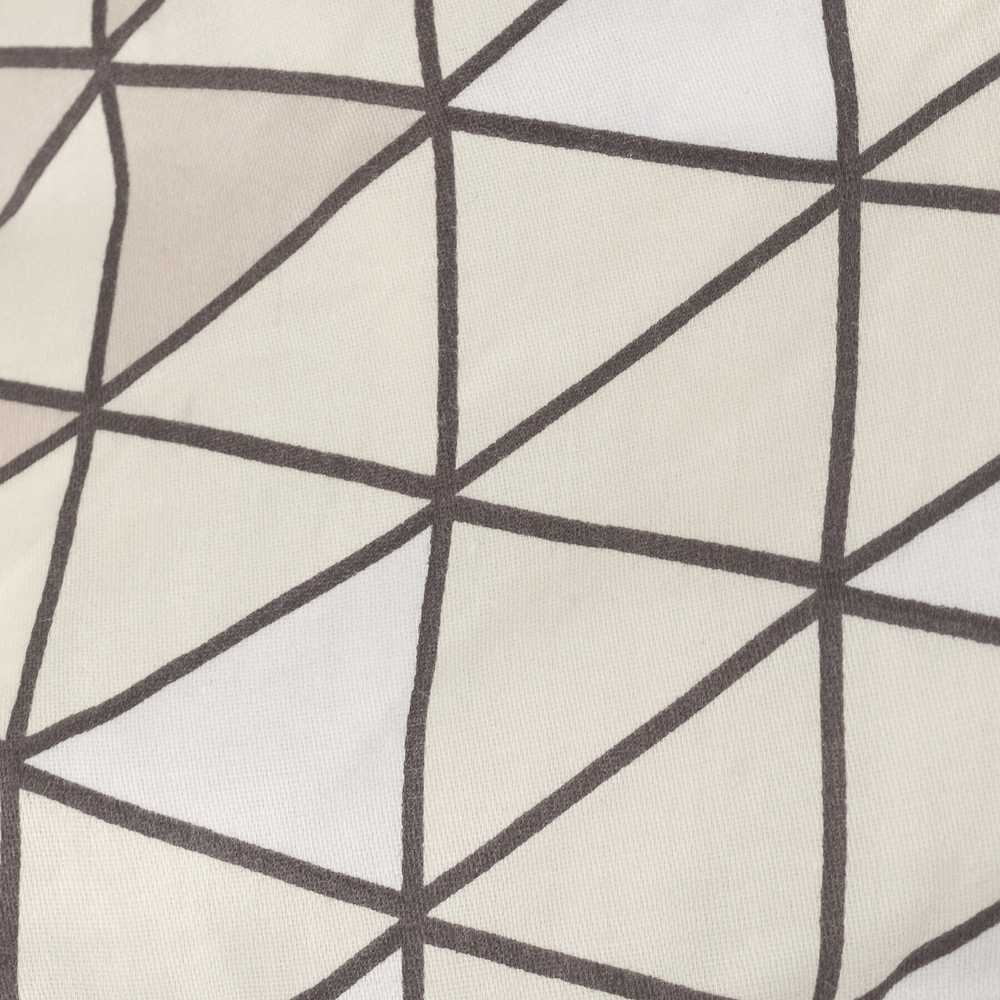 Smėlio spalvos geometrinis medvilnės satino patalynės komplektas, 220x200 cm antklodės užvalkalas su dviem pagalvių užvalkalais, OEKO-TEX sertifikatas, minkšta ir patvari patalynė, miegamojo tekstilė