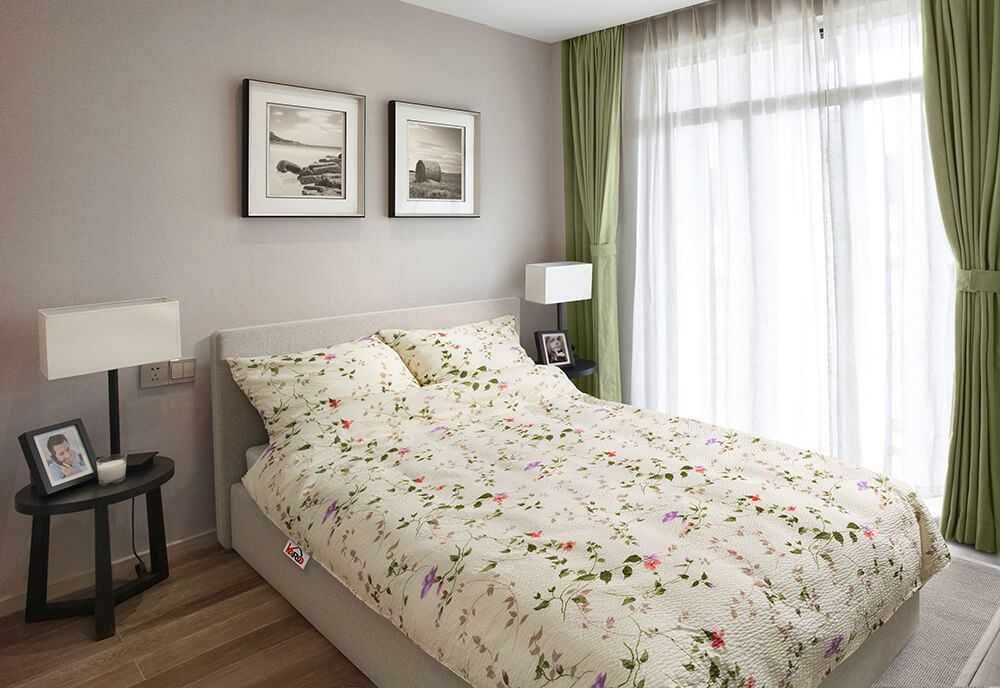 Medvilninės perkalio patalynės komplektas, 200x220 cm antklodės užvalkalas su dviem pagalvių užvalkalais, 140 g/m², užsegimas sagomis, nereikia lyginti, patvarus ir neblunkantis, miegamojo tekstilė