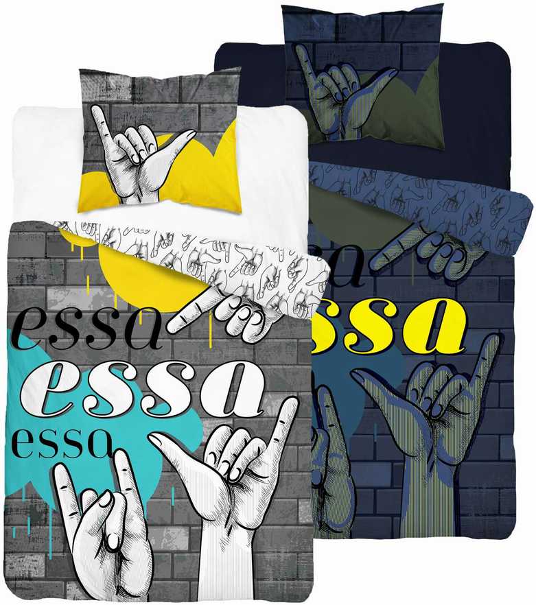 Detexpol ESSA YOUTH švytinti tamsoje patalynė 140x200 buff.