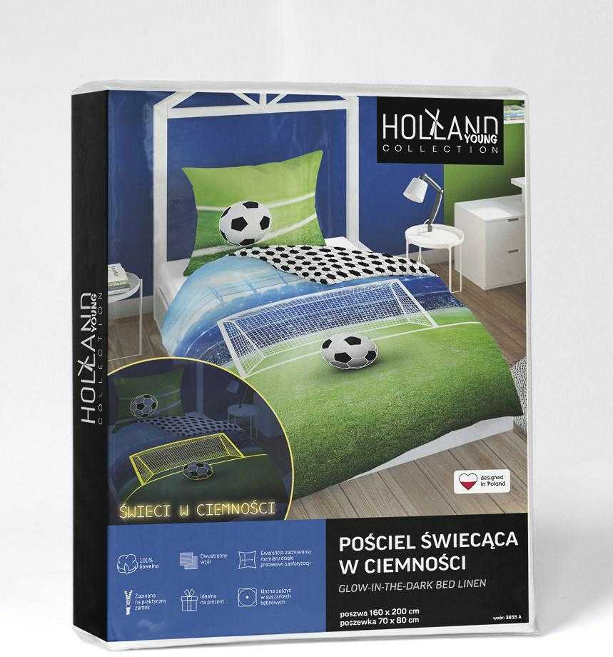 Detexpol ŠVYTI TAMSIOJE PATALĖJE 140 x 200 FUTBOLIS FUTBOLO ĮVARTOS LAUKAS