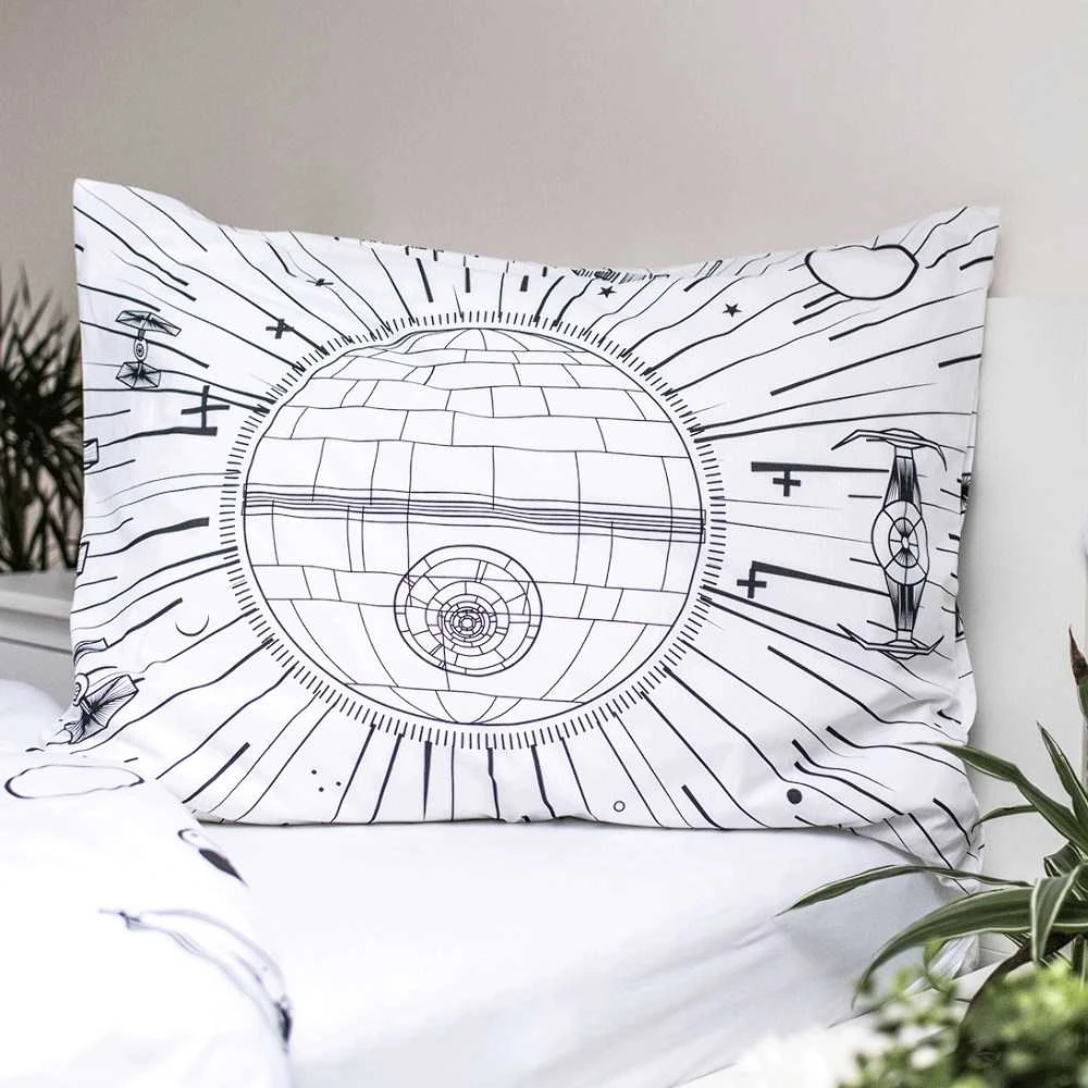 Patalynė świecąca w ciemności 140x200 Star Wars Gwiezdne Wojny 1629 bawełniana poszewka 70x90