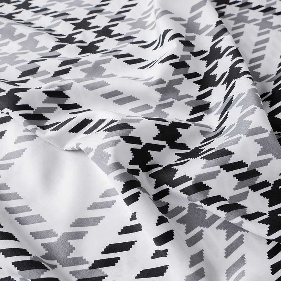 Deluxe satino patalynės komplektas MODERNUS VALSAS, 3 dalių, 200x220 cm