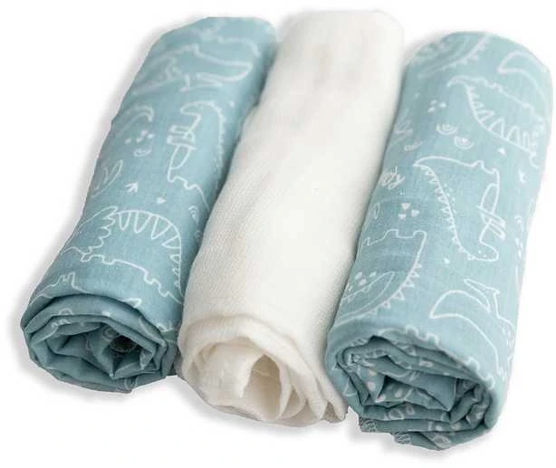 Baby Matex BabyMatex Pielucha MUSLIN DESIGN druk 3 pak, roz. 70x80