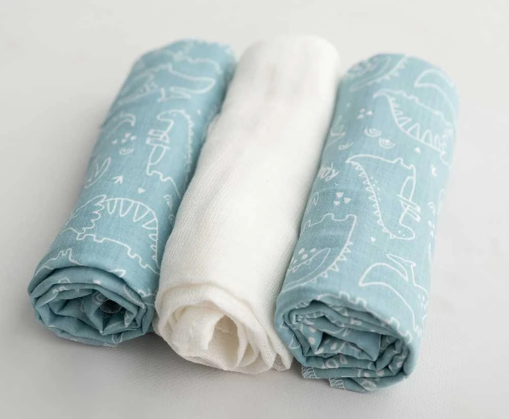 Baby Matex BabyMatex Pielucha MUSLIN DESIGN druk 3 pak, roz. 70x80