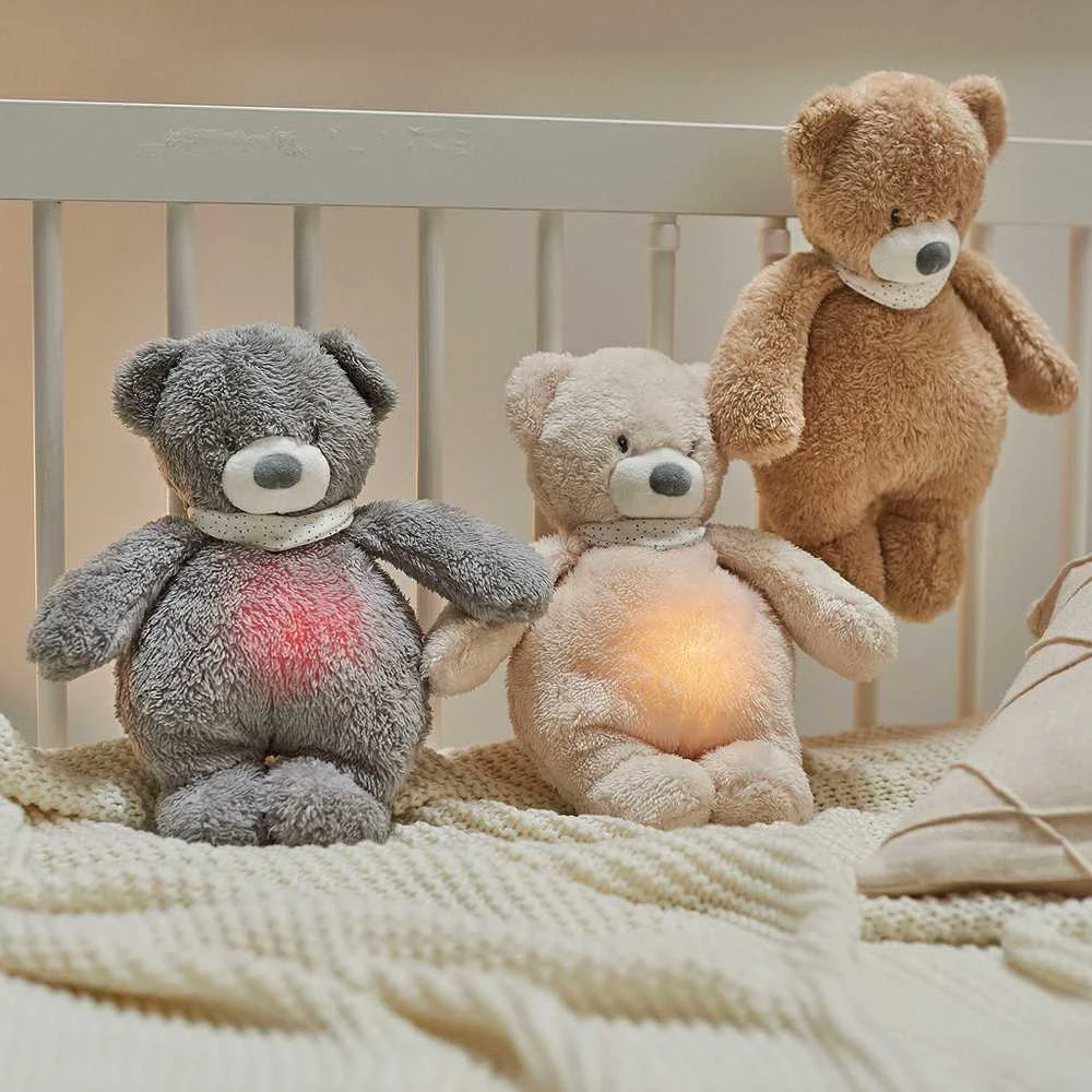NATTOU Sleepy - dūzgiantis mielas žaislas su verksmo jutikliu 4in1 | Meškiukas Grėjus