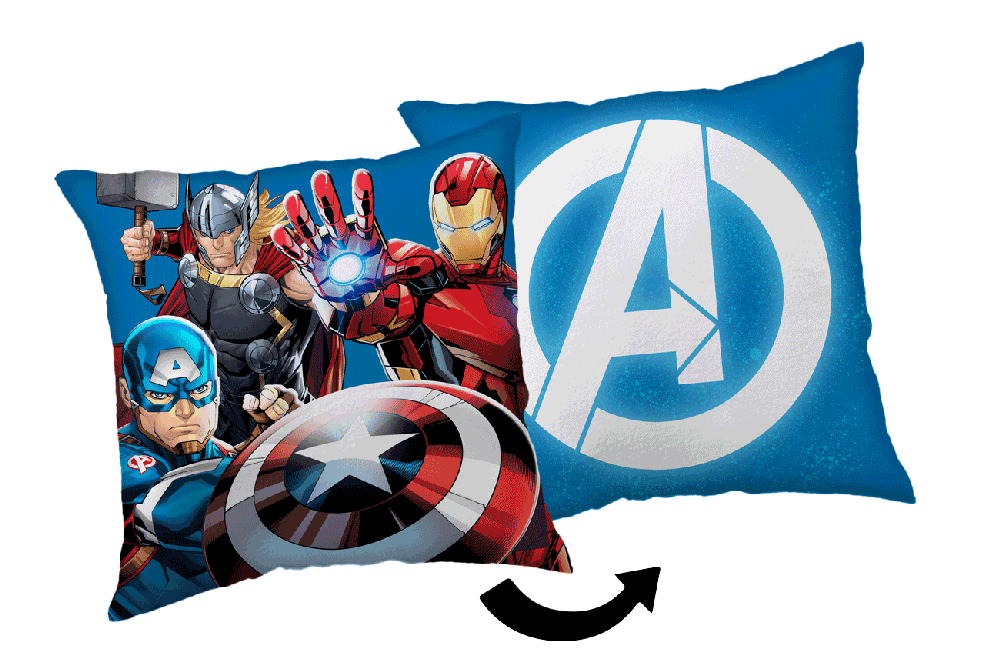 Avengers "Heroes 02" Vaikiška pagalvėlė, 35x35 cm