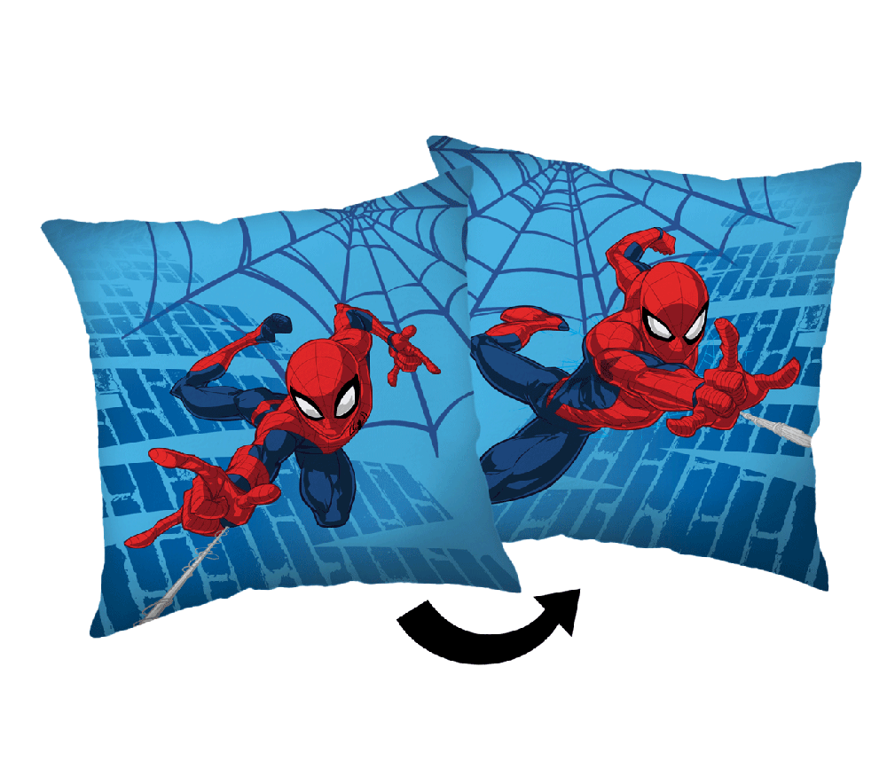 Poduszka dziecięca 40x40 Spider-Man mėlyna 05 JF24