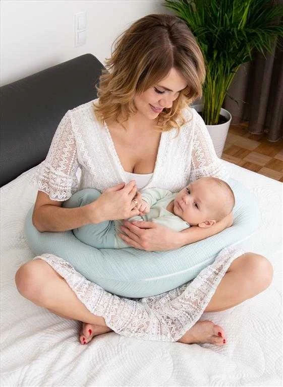 Baby Matex MATEX Pozicionavimo pagalvė MOON MUSLIN 260 cm [TB0076_15]smėlio spalvos