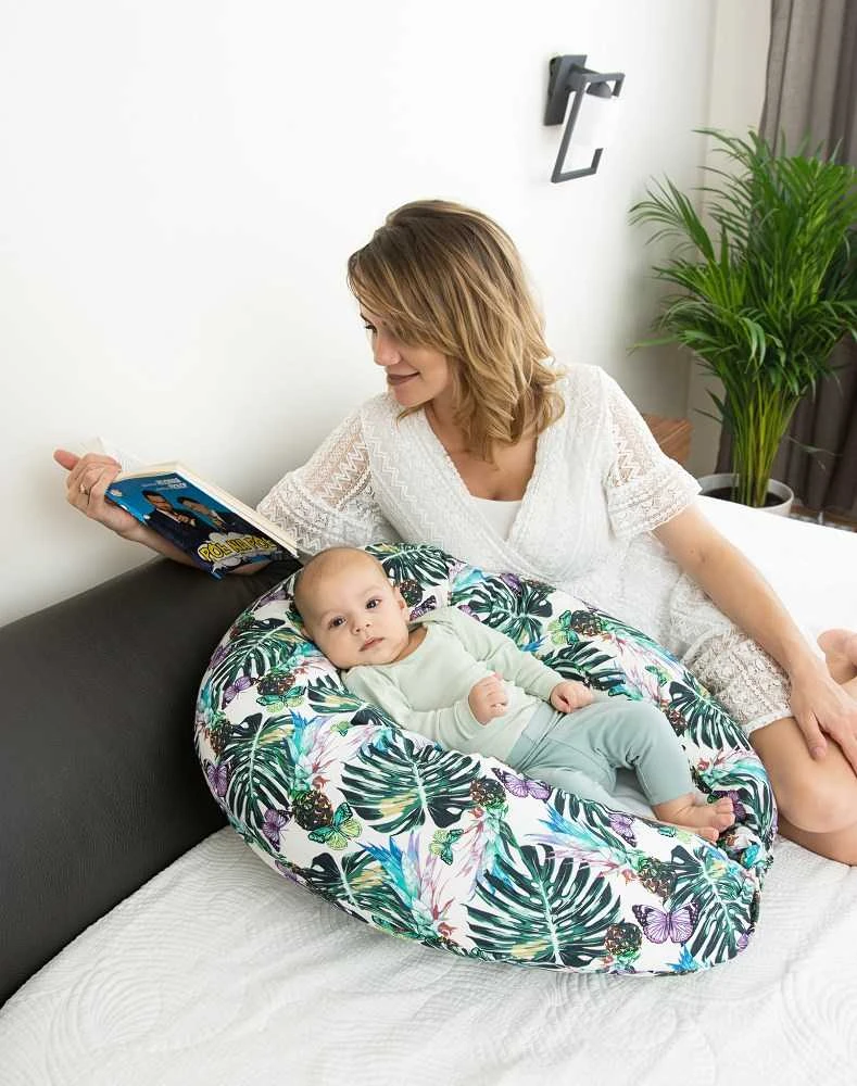 Baby Matex MATEX padėties nustatymo pagalvėlė MOON MUSLIN 260 cm [TB0076_34] Marine