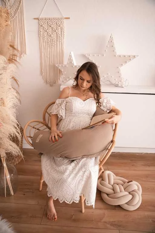 Baby Matex BabyMatex pagalvė 260 cm ilgio Nėštumo medvilnė Moon Muslin 17
